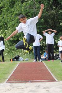 Boy long jumper