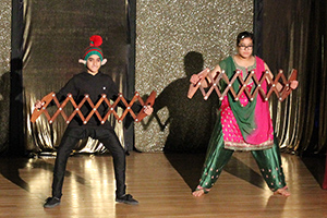 Bhangra dancing