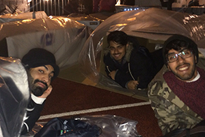 Heston students taking part in the Big SleepOut