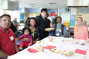  A Team students serving Afternoon Tea