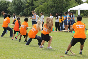 Orange House tug of war team