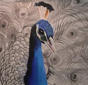 GCSE Art - Peacock