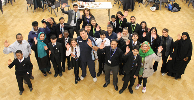 Parents and students after the Quiz