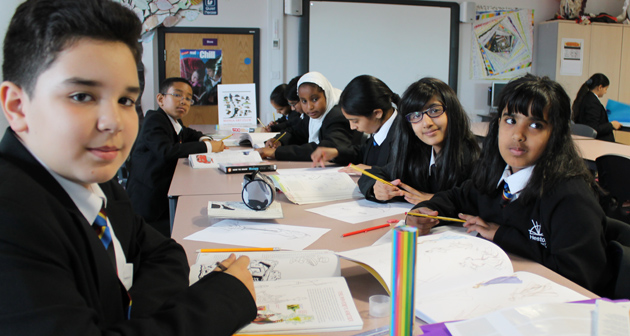 Manga artists at work