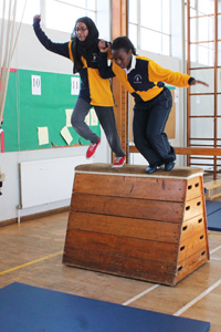 Year 8 obstacle course