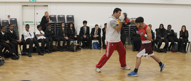 Demonstartion by Ahmet & one of his young boxers